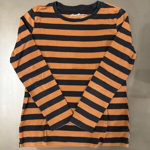 Eddie Bauer Black and Orangey Brown Long Sleeve Tee - Size Medium